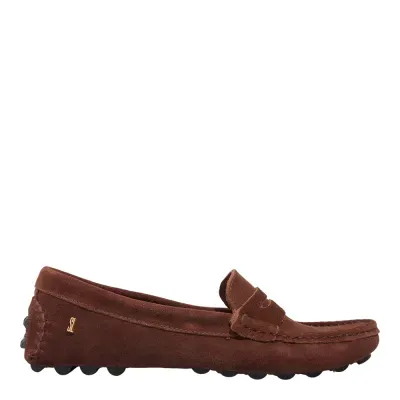 Mocassim Couro Camurca Dark Cocoa