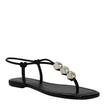 Rasteira Verniz Wetting Preto