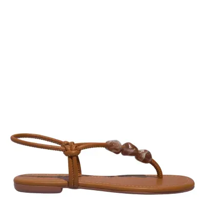 Rasteira Napa Soft Carvalho