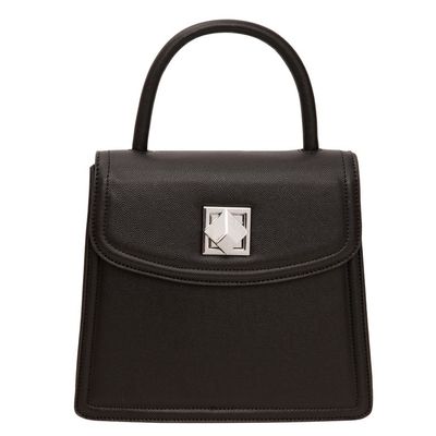 Bolsa Estruturada Metal Cubo Preta