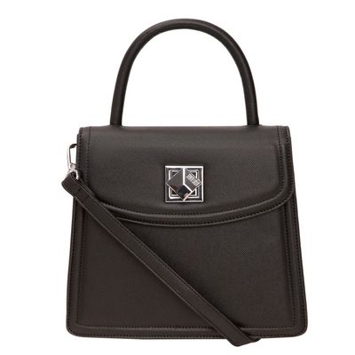 Bolsa Estruturada Metal Cubo Preta