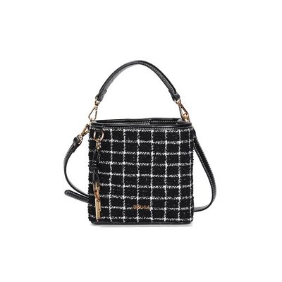 Bolsa P Tramado Preto