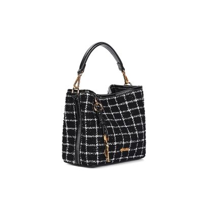 Bolsa P Tramado Preto