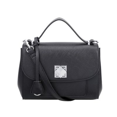 Bolsa Risco Média Metal Cubo Preta