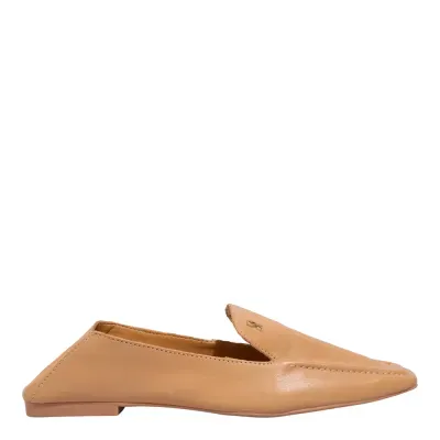 Mocassim Couro Nobre Soft Doce De Leite