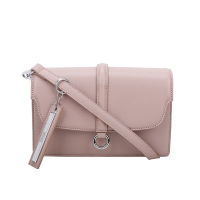 Bolsa Envelope Argola Nude Rosado