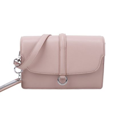 Bolsa Envelope Argola Nude Rosado