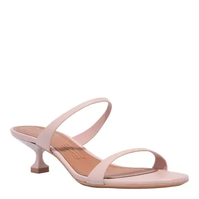 Mule Couro Pelica Soft Dusty Rose