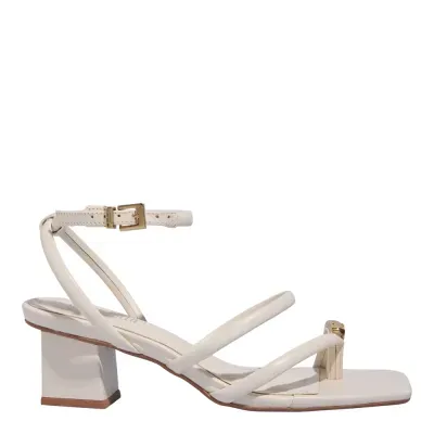 Sandalia Couro Nobre Soft New Marfim