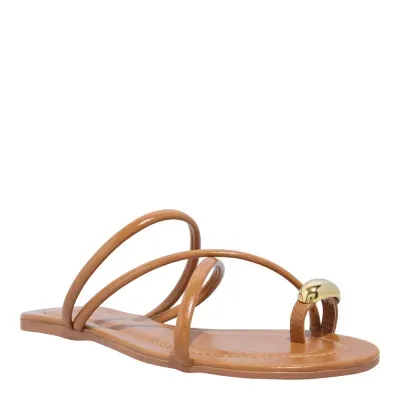 Rasteira Napa Madri Camel