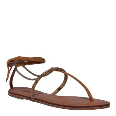 Rasteira Napa Soft Carvalho