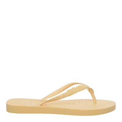 Flip Flop Borracha Amarelo Claro