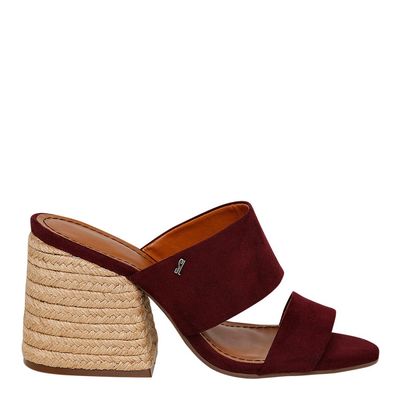 Mule Suede Corda Vinho