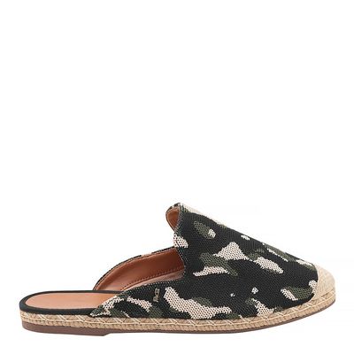 Espadrille Knit Flat Verde Camuflado