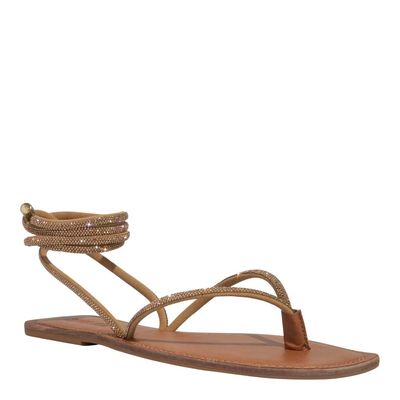 Rasteira Meia Cana Cristal Gold