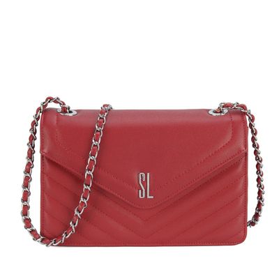 Bolsa Retangular Envelope Vermelha
