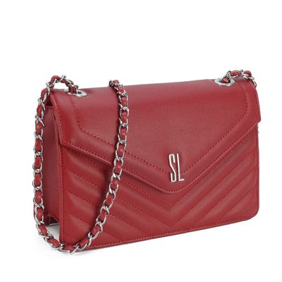 Bolsa Retangular Envelope Vermelha