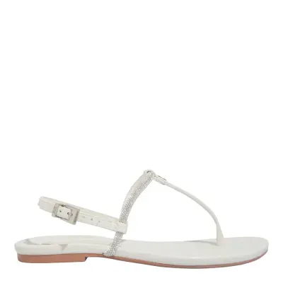 Rasteira Crocodiles Off White