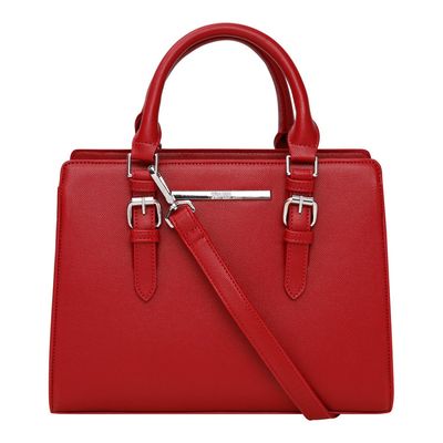 Bolsa Estruturada Fivela Vermelha