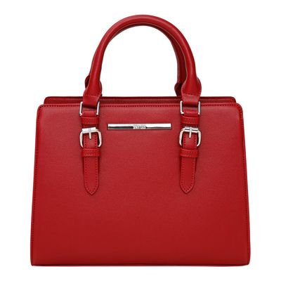 Bolsa Estruturada Fivela Vermelha