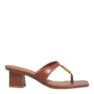 Mule Couro Nobre Soft New Camelo