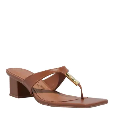 Mule Couro Nobre Soft New Camelo