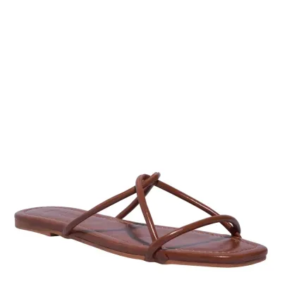 Rasteira Napa Madri Caramel