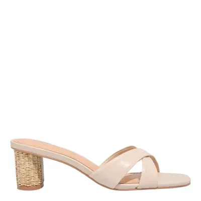 Mule Couro Nobre Soft New Sand