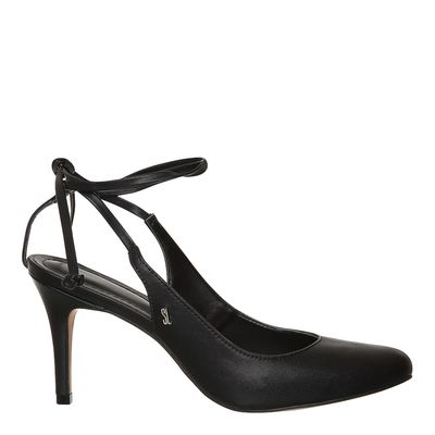 Scarpin Slingback Amarração Preto