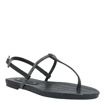 Rasteira Crocodiles Preto