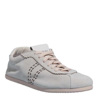 Tenis Couro Camurca Alvejado