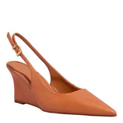 Scarpin Couro Pelica Soft Doce De Leite