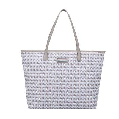 Bolsa Shopper Risco Cubos Cinza