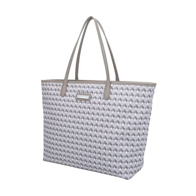 Bolsa Shopper Risco Cubos Cinza