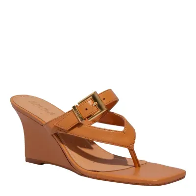 Sandalia Couro Pelica Soft Doce De Leite