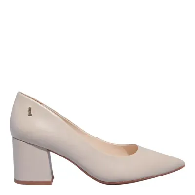 Scarpin Couro Pelica Soft Vanilla