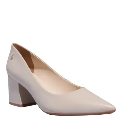 Scarpin Couro Pelica Soft Vanilla