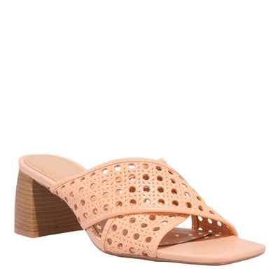 Mule Couro Trisse New Peach