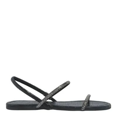 Rasteira Crocodiles Preto