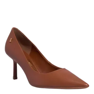 Scarpin Couro Pelica Soft New Camelo