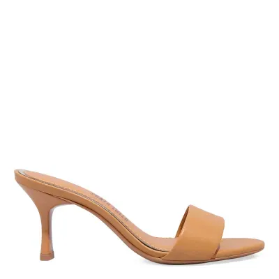 Mule Couro Pelica Soft Doce De Leite