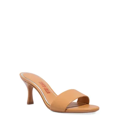 Mule Couro Pelica Soft Doce De Leite