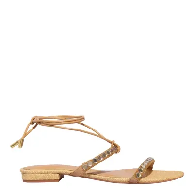 Rasteira Napa Soft Palha 2