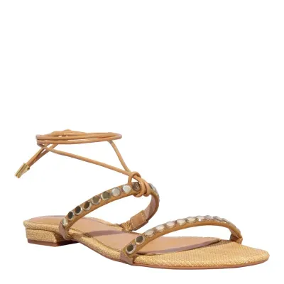 Rasteira Napa Soft Palha 2