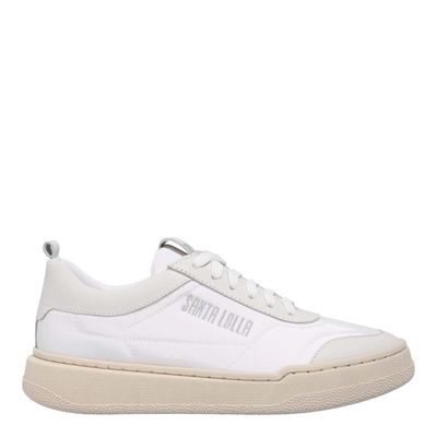 Tênis Couro Confort Branco Recortes Cinza