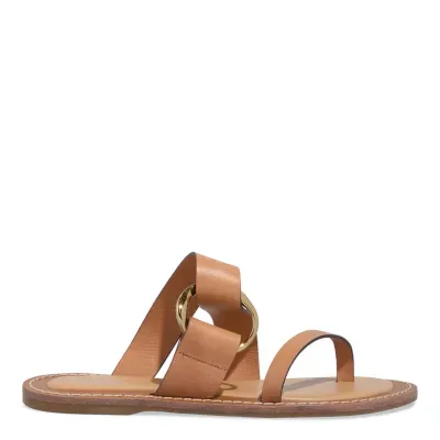 Rasteira Couro Confort Doce De Leite