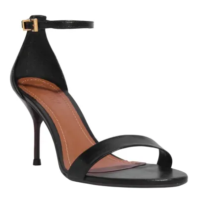 Sandalia Couro Confort Preto