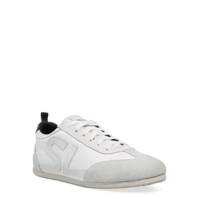 Tenis Couro Camurca Alvejado