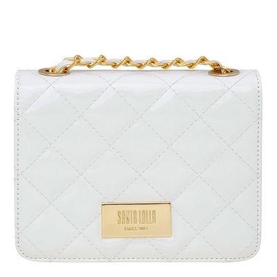 Bolsa Mini Envernizada Branca