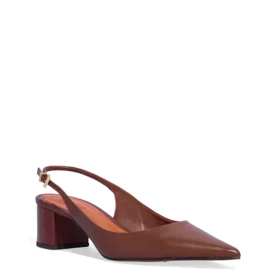 Scarpin Couro Confort Dark Cocoa